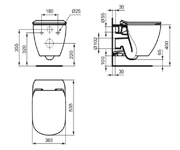 унитаз IDEAL STANDARD IDEALMOOD